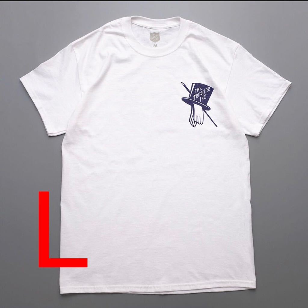 Lサイズ 白 TRIPSTER T-shirt トリップスター Tシャツ 野村訓市