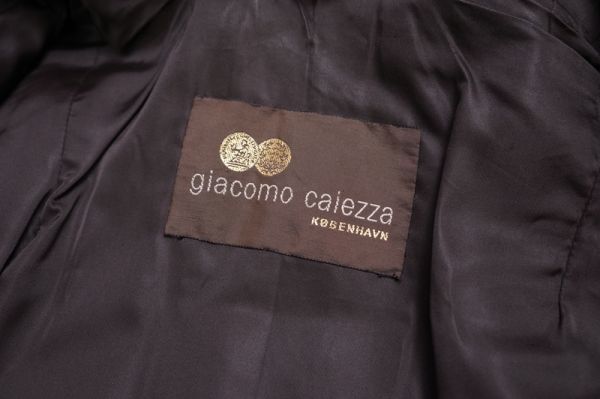 GL3172◇デンマーク製*SAGA/サガ*giacomo caiezza*マホガニーミンク*最高級本毛皮*ファー ロングコート*ダークブラウン系*Ｍ相当/着丈103