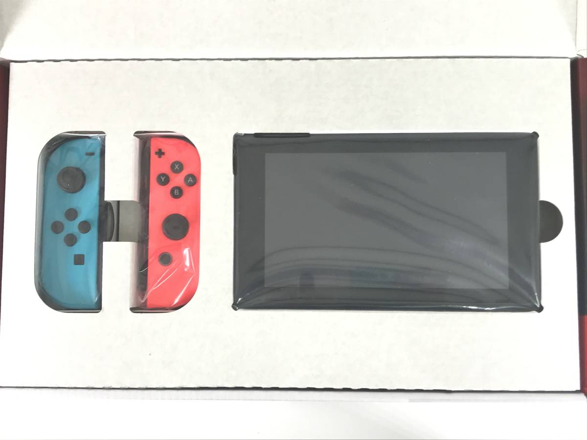 1円スタート 未使用品 ニンテンドースイッチ本体 店舗印あり バッテリー強化版 ネオンブルー ネオンレッド 任天堂 Nintendo Switch ② 1円スタート Nintendo Switch 箱なし 任天堂 ライト