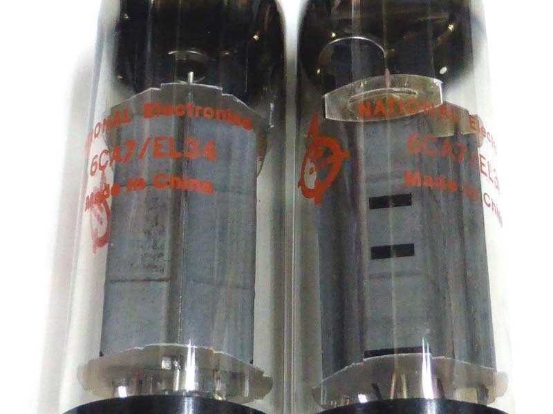 China NATIONAL Electronics 6CA7 EL34 真空管 2本 ペア 元箱付 未使用