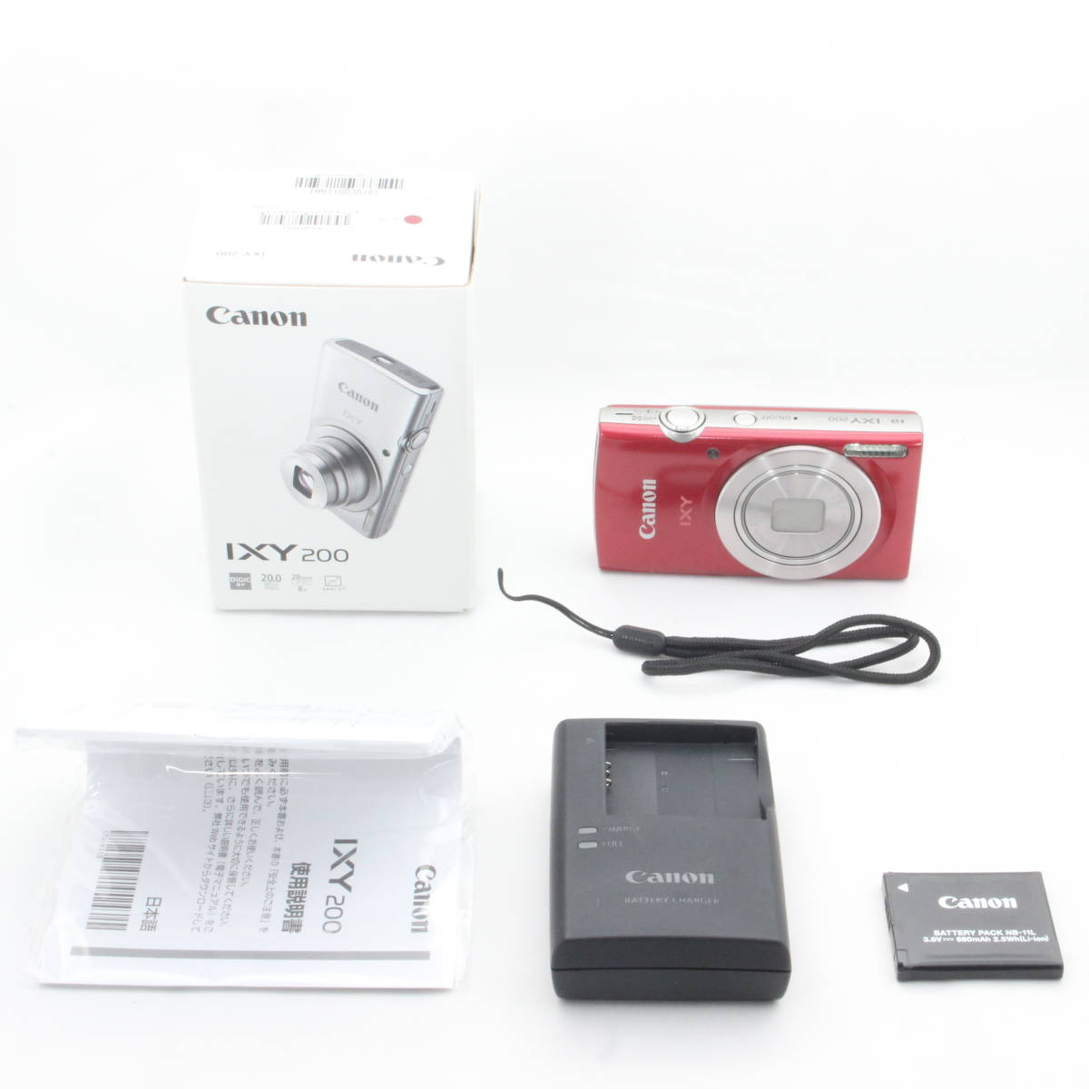 Canon デジタルカメラ IXY200 レッド #2208025 0 IXY レッド 20MP IXY
