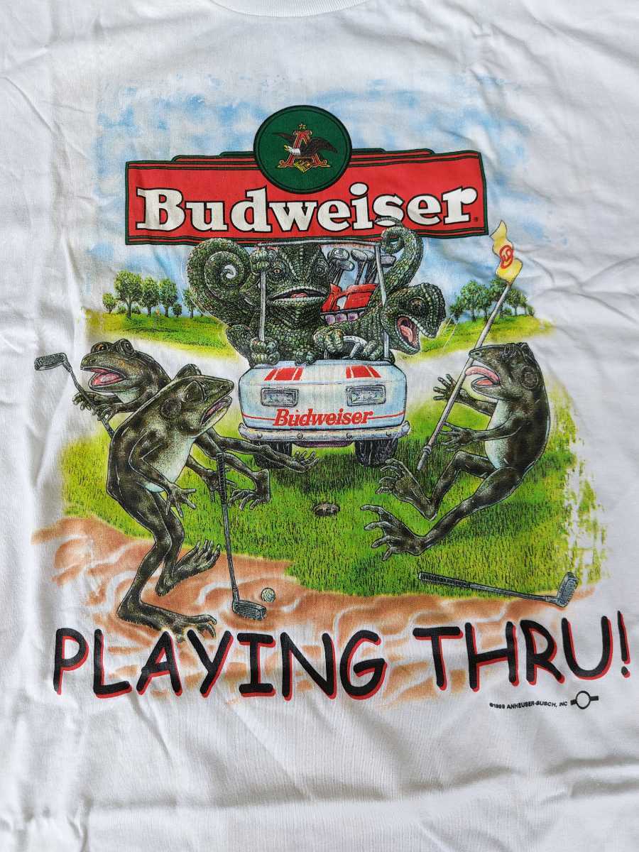 希少珍品 米軍エアフォースバドワイザー カエル＆カメレオン 希少T  