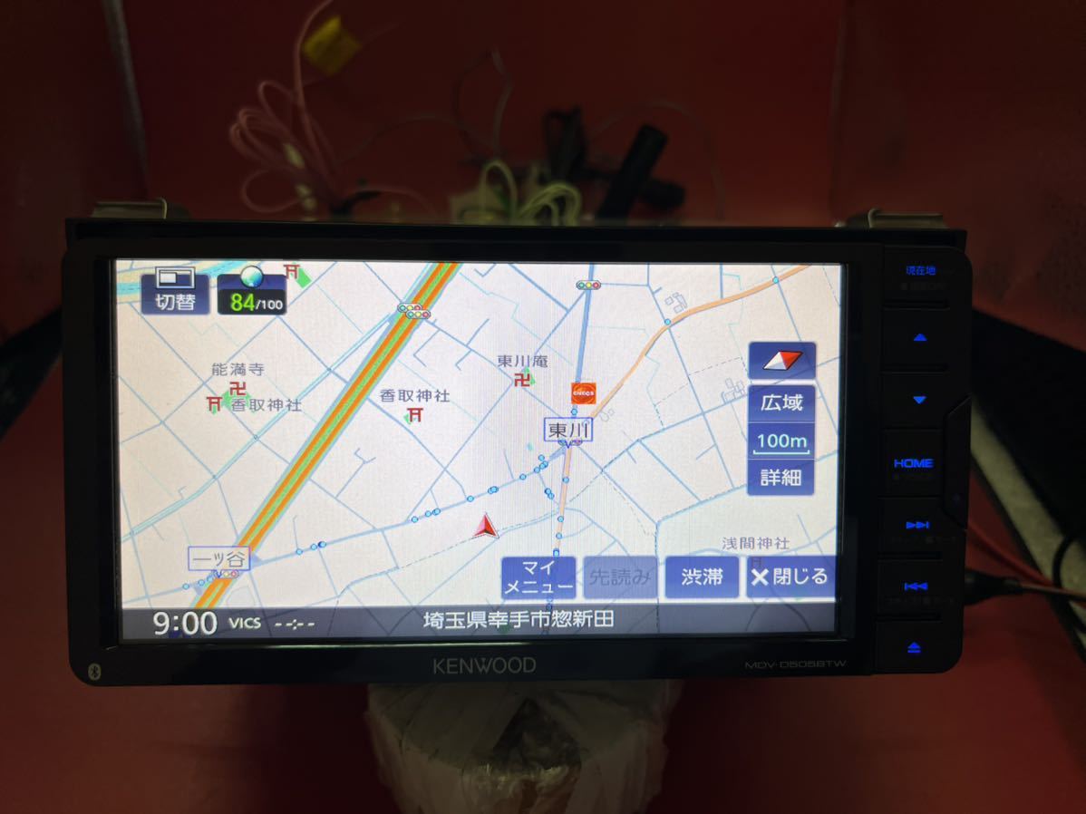即決☆MDV-D505BTW☆地図データ2017年度KENWOOD カーナビ フルセグ 