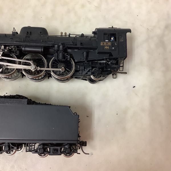 1円～ 訳あり ジャンク HOゲージ C55 30 蒸気機関車、炭水車 / 鉄道模型