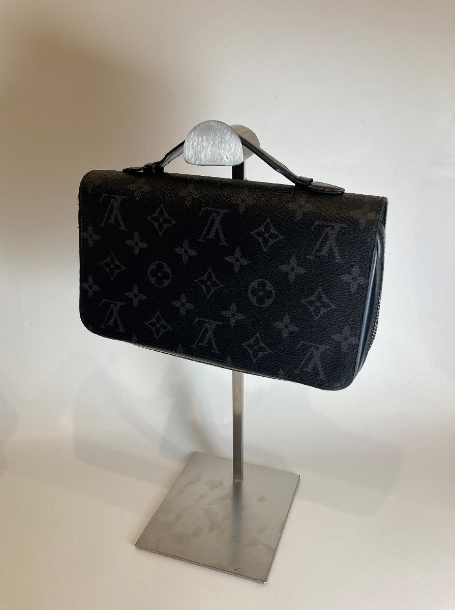 【77】LOUIS VUITTON ルイヴィトン ジッピーXL M61698 モノグラム エクリプス 大型 長財布 ラウンドファスナー