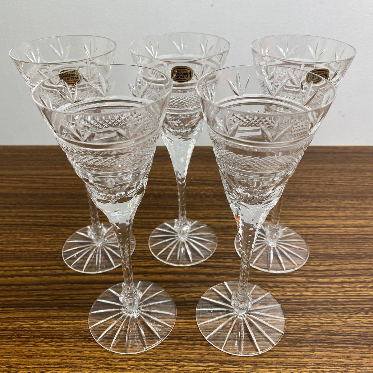 bosporus crystal クリスタル ワイングラス5個 箱入り bosporus crystal クリスタル ワイングラス5個 箱入り