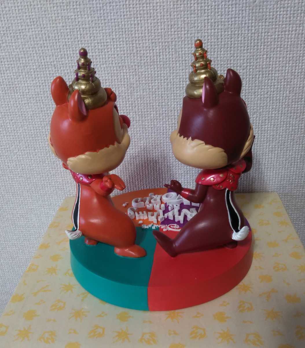 TDS リズムオブザワールド チップ＆デール フィギュア 首振り人形 バブルヘッド