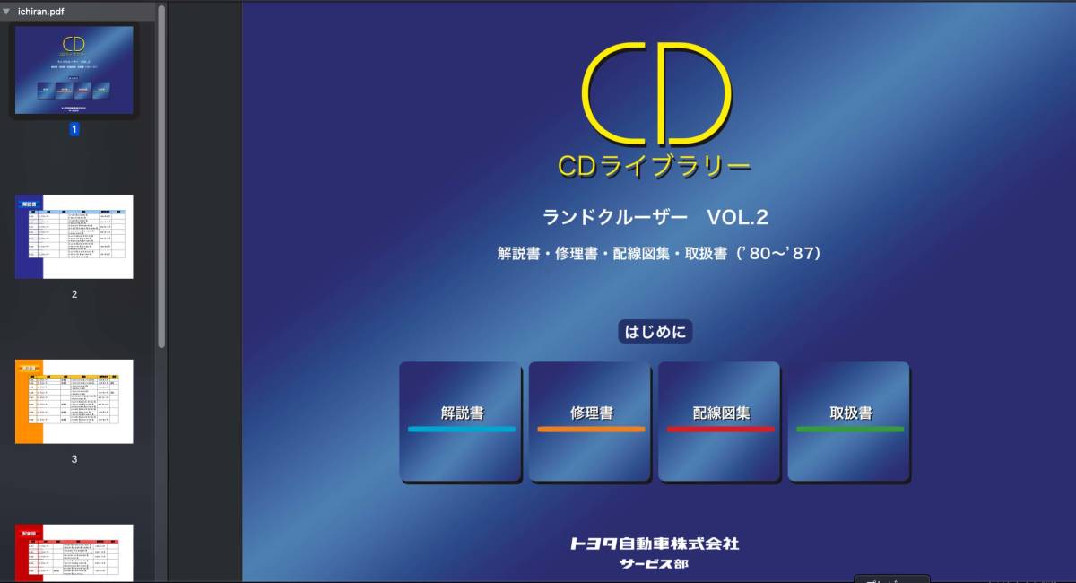 ランドクルーザー 修理書 サービスマニュアル トヨタ 配線図集 vol.2