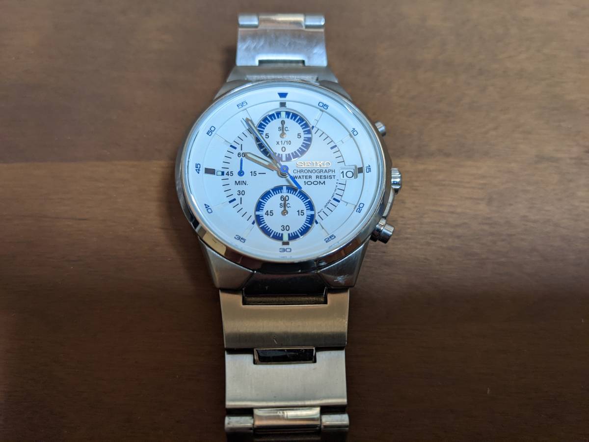 セイコー - クロノグラフ クォーツ V657-0A10 SEIKO ジグソー メンズ 