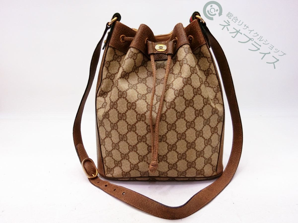 シェリーライン PVC グッチ GUCCI GGスプリーム レザー ブラウン 
