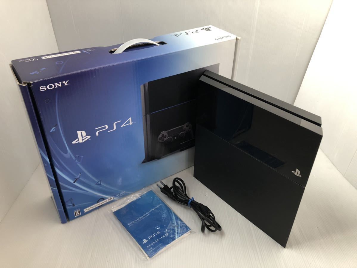 SONY PS4 本体 箱付き CUH-1000A ブラック HDD500GB FW 9.51 動作良好 