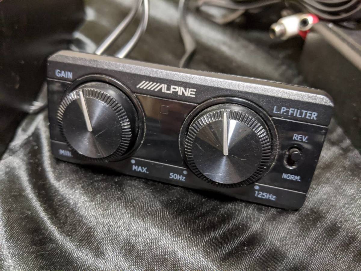 ALPINE サブウーファー SWE-1200 おまけ→カロッツェリア ツイーター