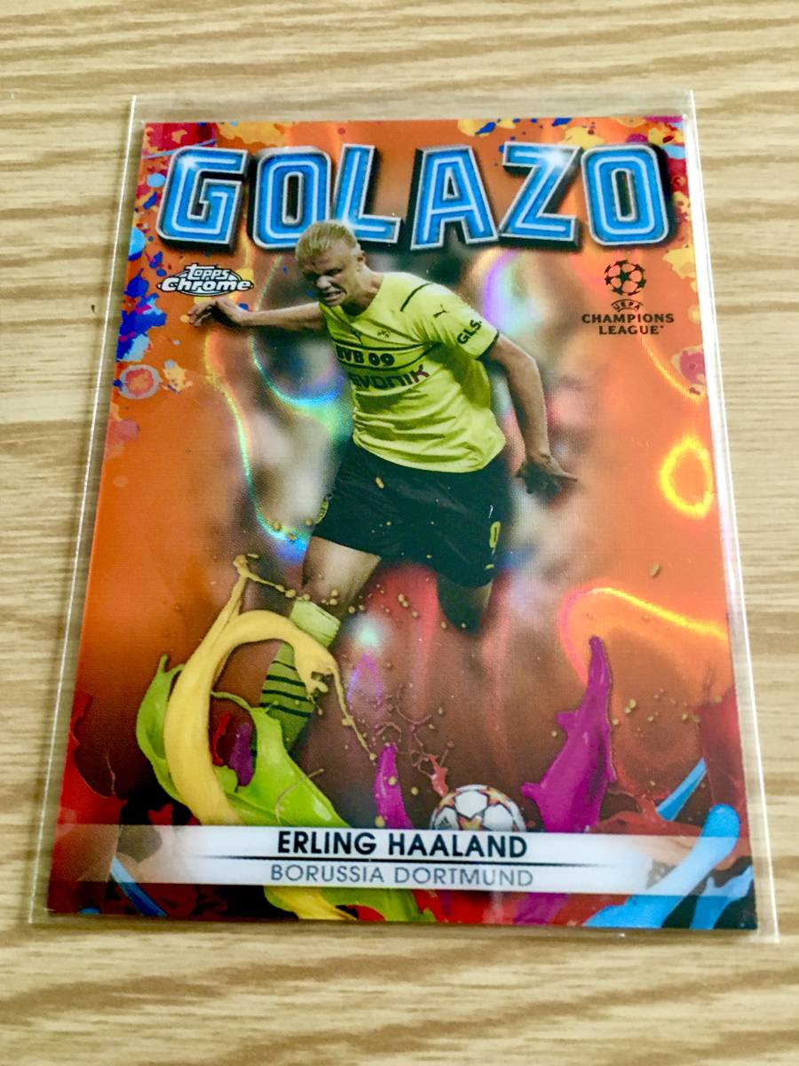 セール，得価 2021-2022 topps chrome uefa chanpions league HAALAND GOLAZO ORANGE LABA CARD SSP(その他)｜売買されたオークション情報、yahooの商品情報をアーカイブ公開 - オークファン シングルカード