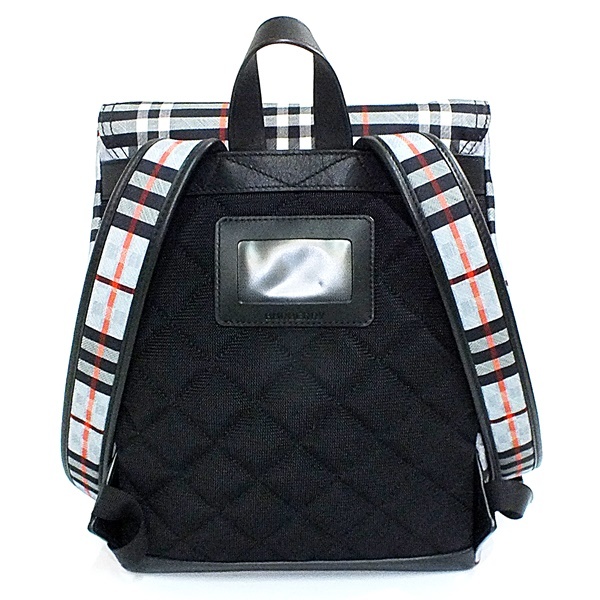 BURBERRY バーバリー ロゴプリント チェッカーボード バックパック 