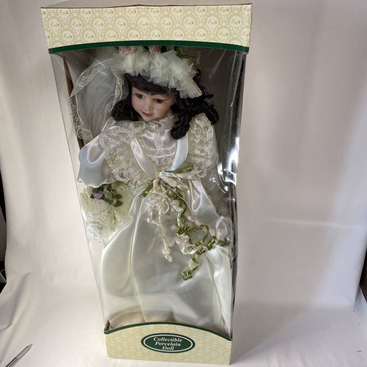 【美品】porcelain doll ビスクドール ○ 希少 Collectible Porcelain Doll 西洋人形 ウェディングドレス