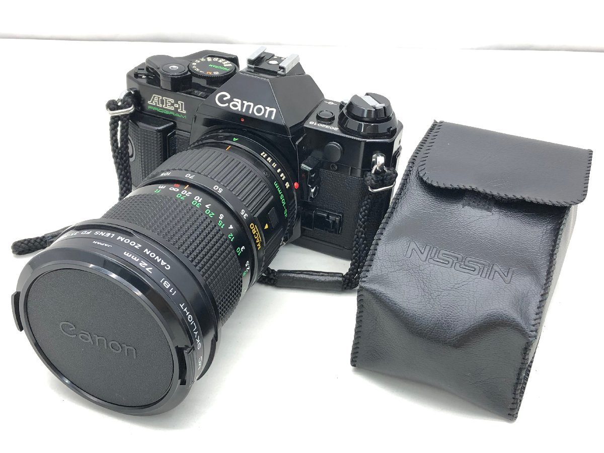 1円~ 【美品・動作品】 Canon AE-1 + zoom lens FD 35-70mm