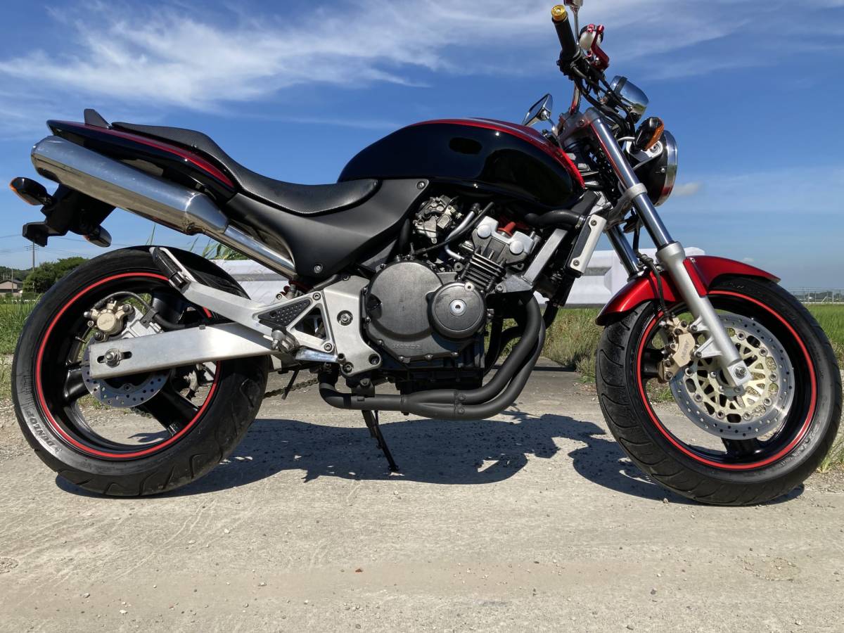ホーネット250 赤黒 MC31-125 走行距離 13000KM(126cc-250cc)｜売買 