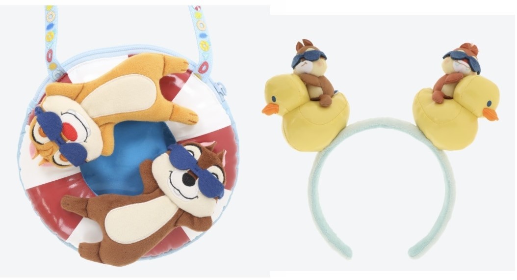 【新品】 ディズニー スイスイサマー カチューシャ ショルダーバッグ 2点セット チップ&デール