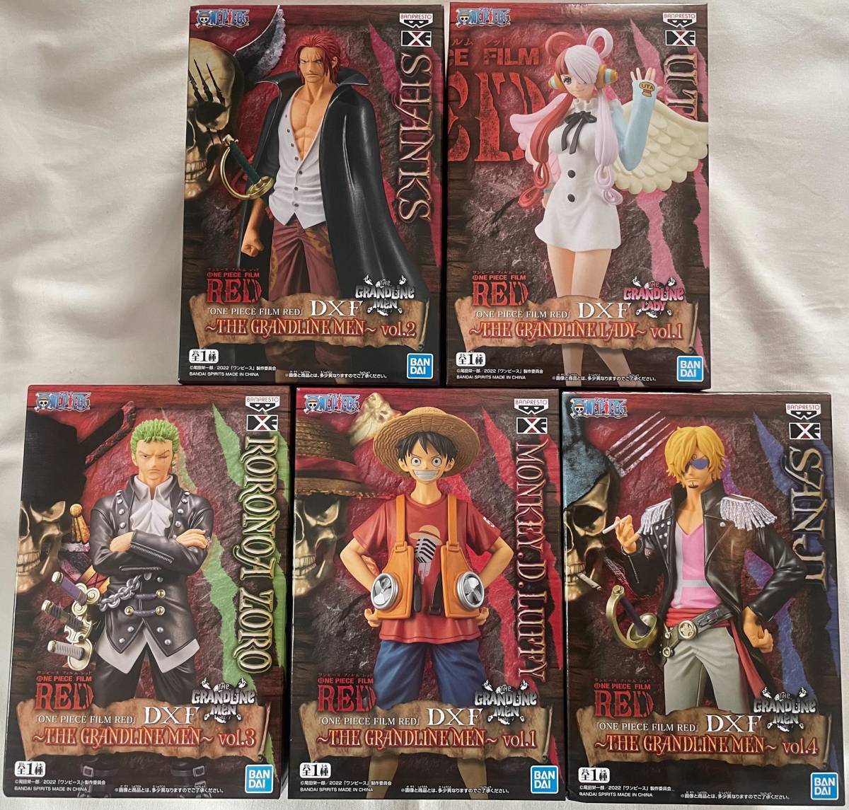 ONE PIECE FILM RED DXF THE GRANDLINE LADY ウタ MEN ルフィ ゾロ