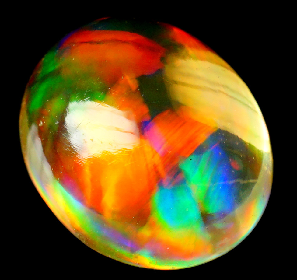 注目！HA○天然メキシコオパール 最高級 透明度抜群 1.24ct メキシコ産 