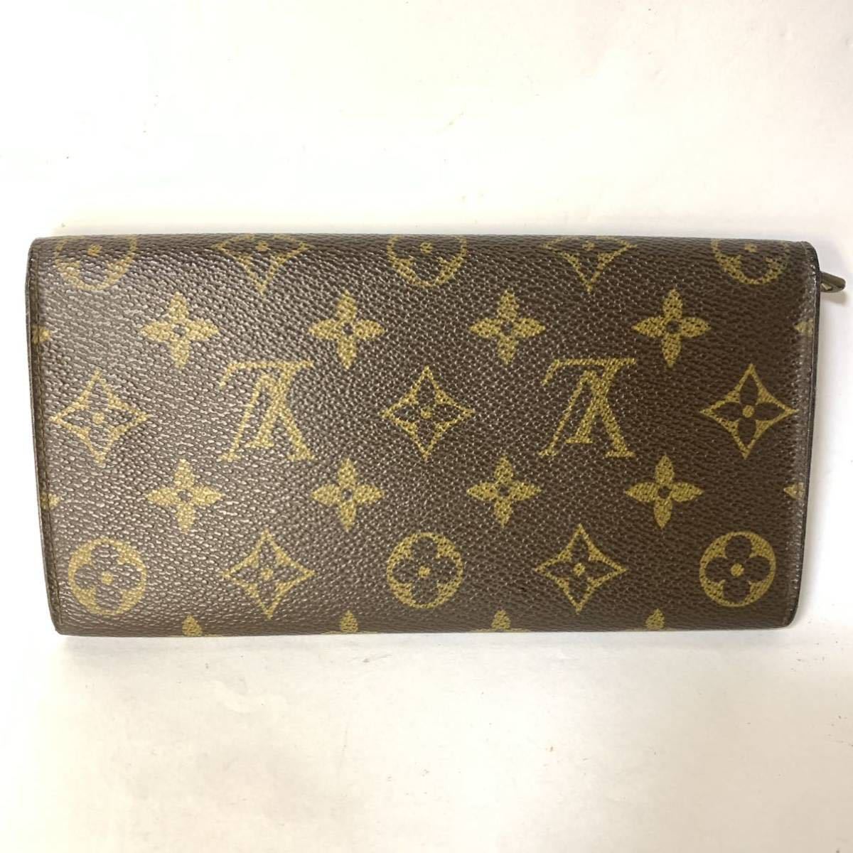a6 1円 LOUIS VUITTON ルイヴィトン モノグラム 長財布 二つ折り 