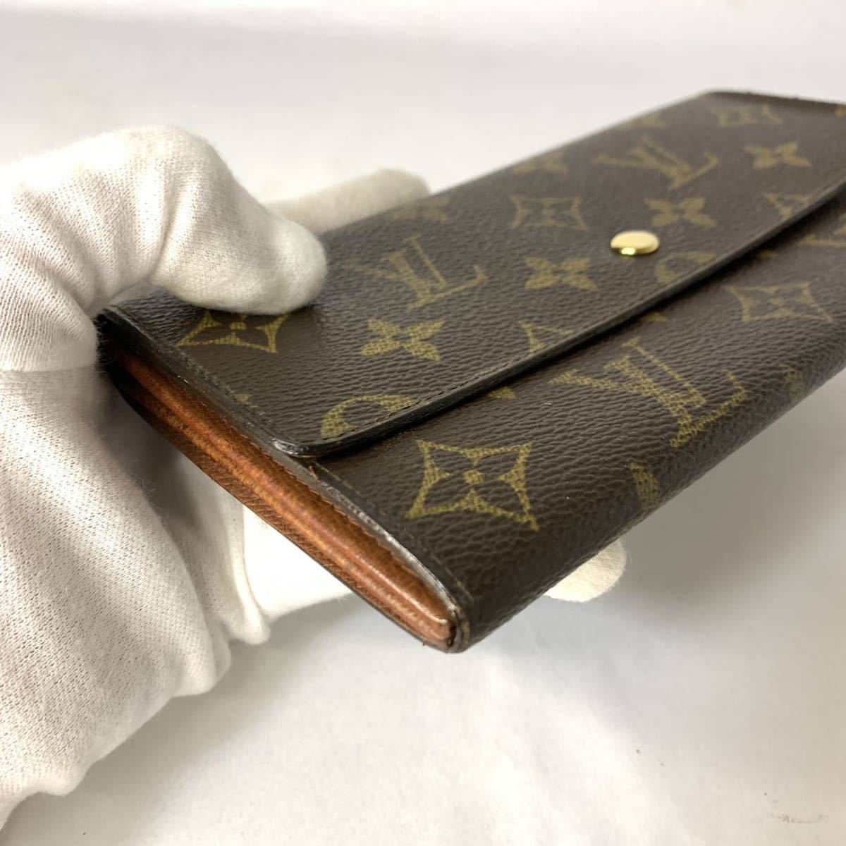 a6 1円 LOUIS VUITTON ルイヴィトン モノグラム 長財布 二つ折り