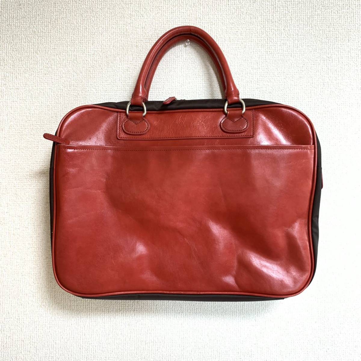 SAZABY サザビー レッド 2wayレザーショルダーハンドバッグ SAZABY 
