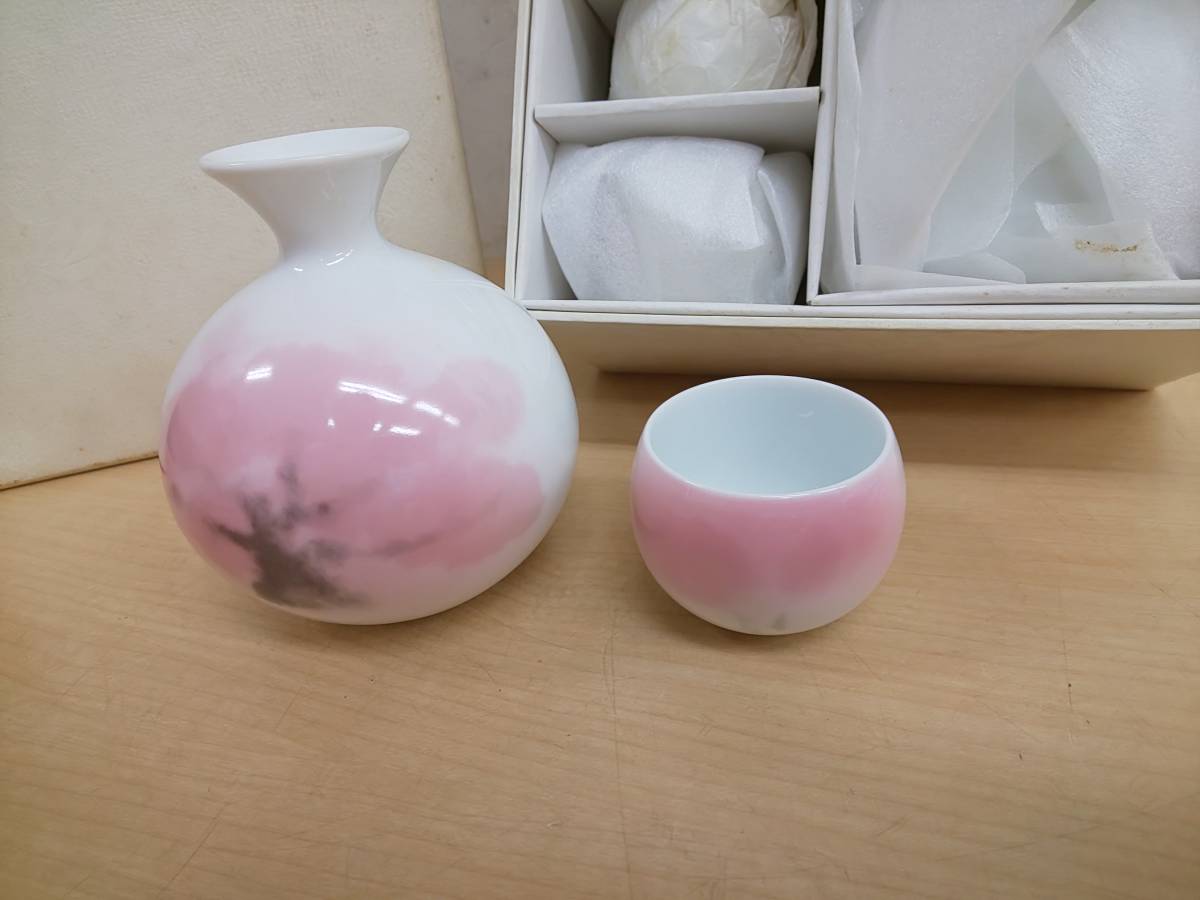 香蘭社 未使用品 徳利 お猪口 セット 酒器 七点 箱付 新品高島屋 - 酒 