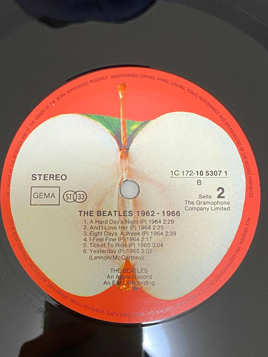レコード 稀少ドイツRed赤盤1962-1966ビートルズBeatlesレコード