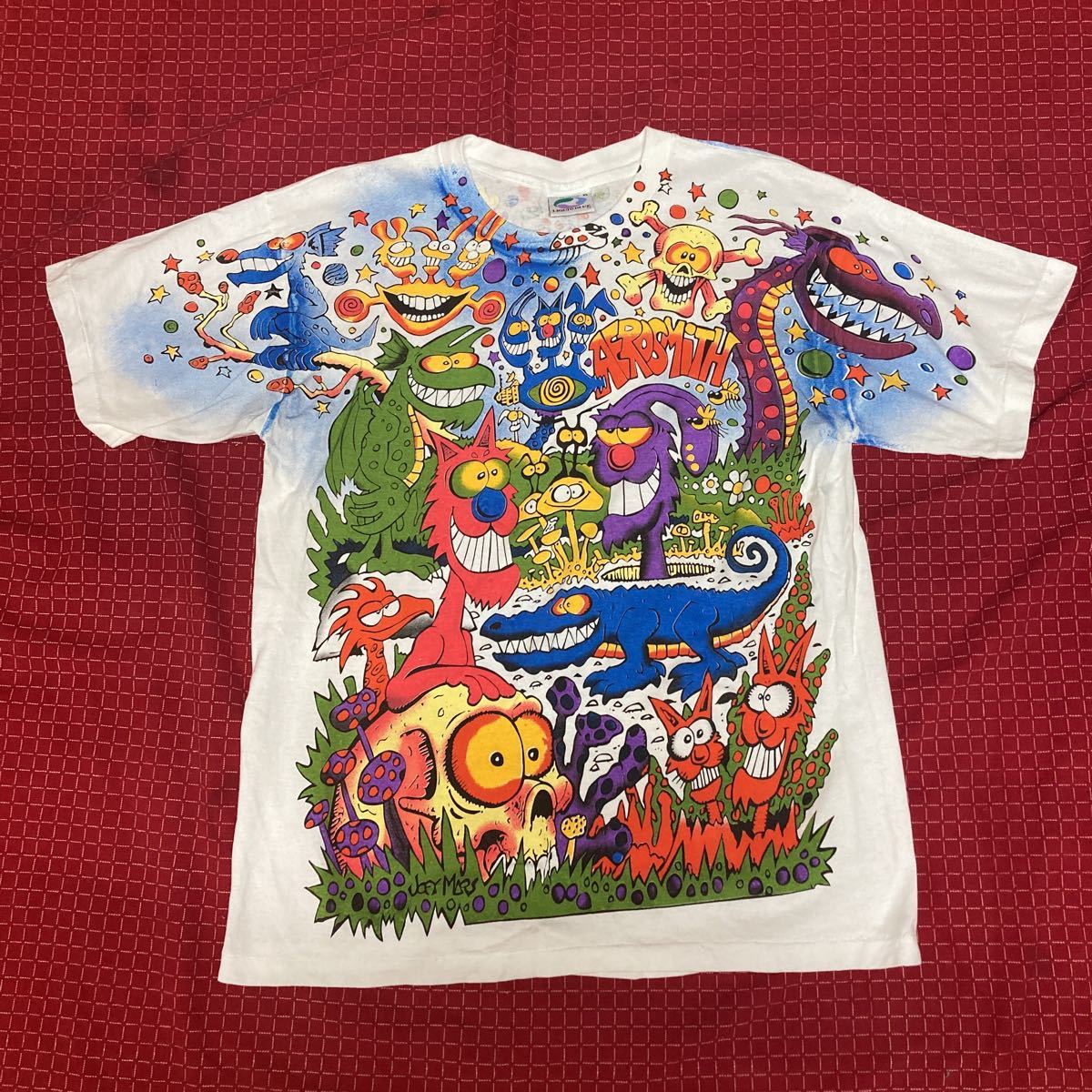 USA製 Travis Scott 90s LIQUID BLUE JOEY MARS モンスター Tシャツ XL 