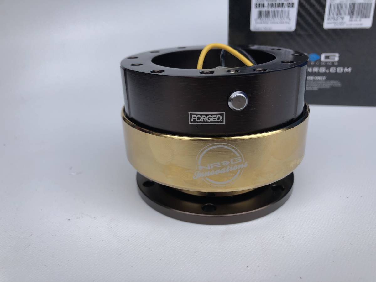 即納 NRG ステリング クイックリリース GEN2.0 Ding (レンチン音) ブラウン/ゴールド USDM ドリフト レース SRK200BR/CG 国内在庫 正規物