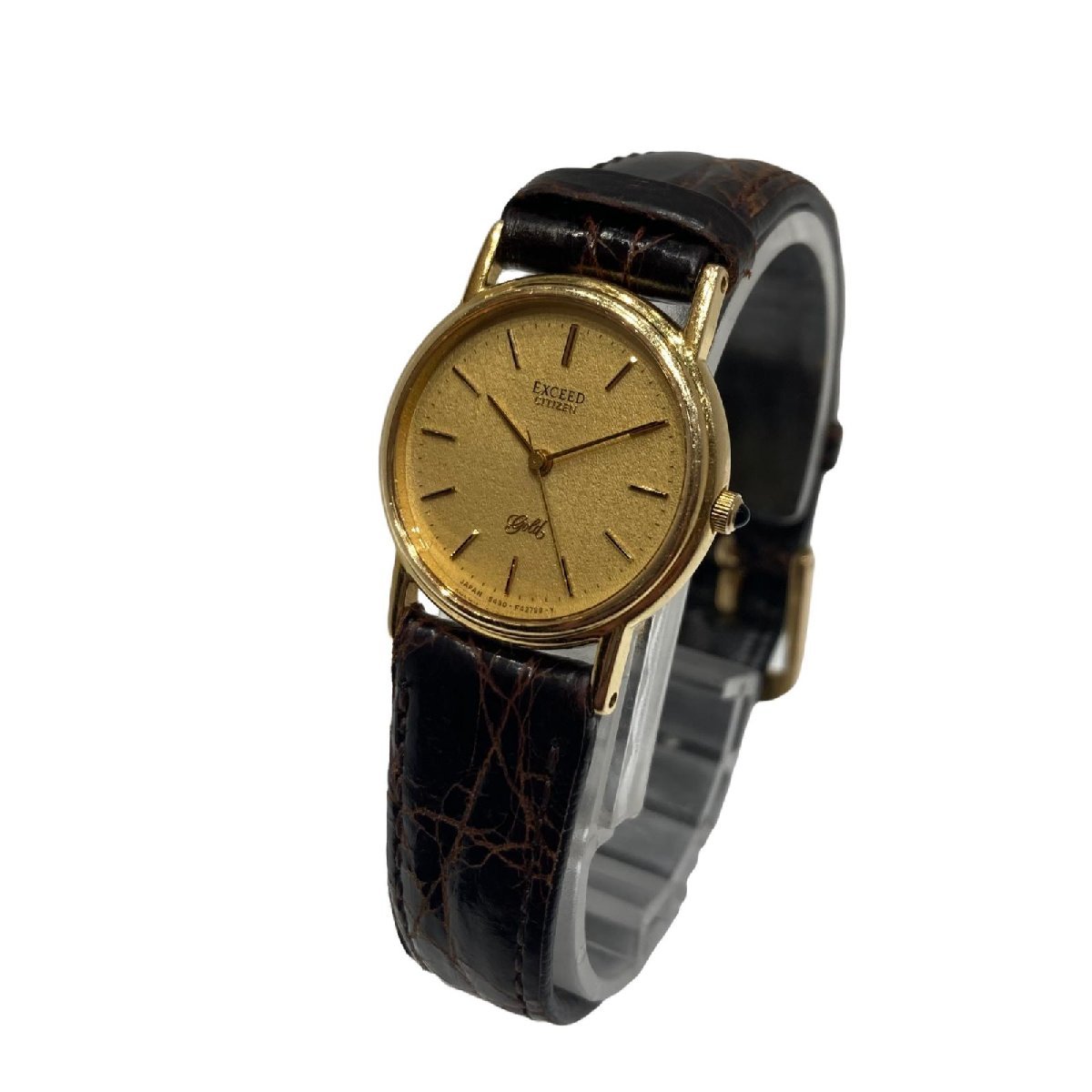 1円 CITIZEN シチズン エクシード 18K 750 金無垢 YG シャンパン