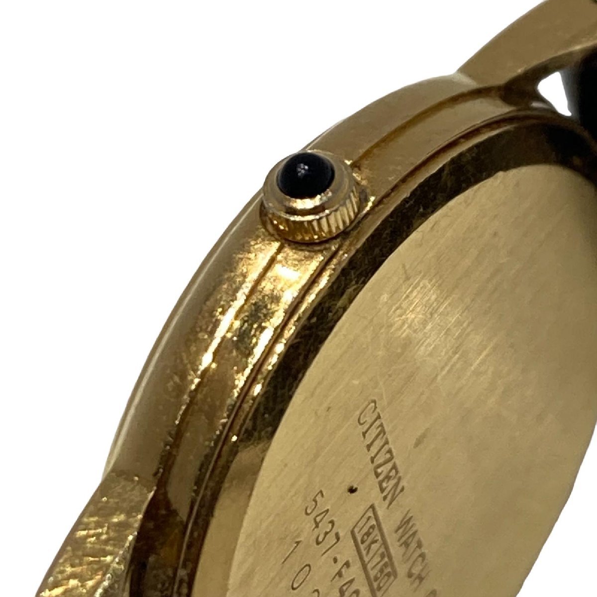 1円 CITIZEN シチズン エクシード 18K 750 金無垢 YG シャンパン文字盤 