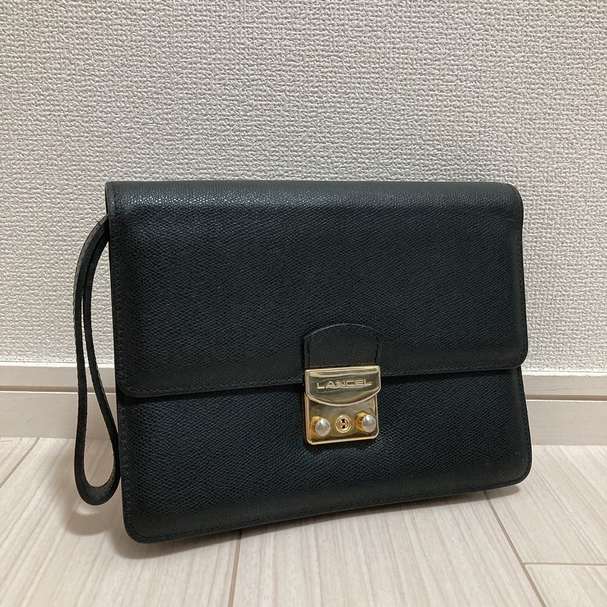 美品 LANCEL ランセル メンズ クラッチバッグ セカンドバッグ ビジネス 