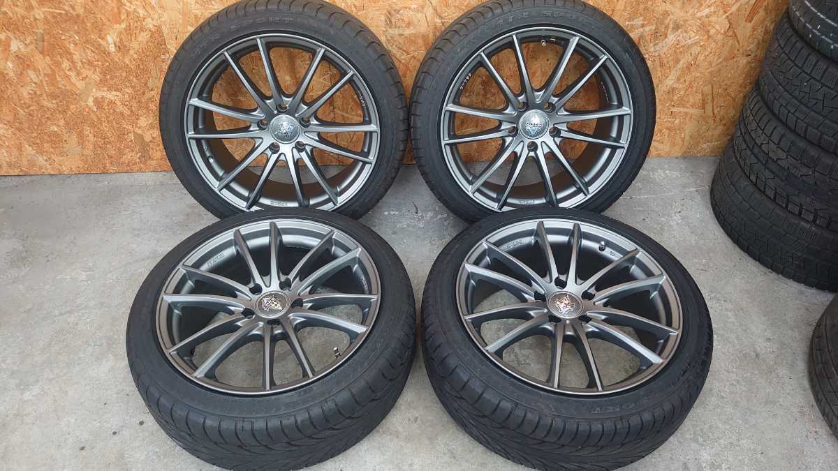 バリ山】225/45R18 ATR SPORT 19年製造 夏タイヤ 4本セット HRS マッド  