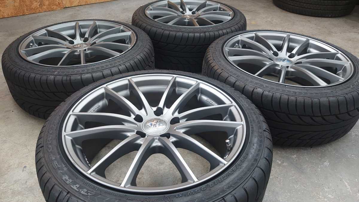 バリ山】225/45R18 ATR SPORT 19年製造 夏タイヤ 4本セット HRS マッド  