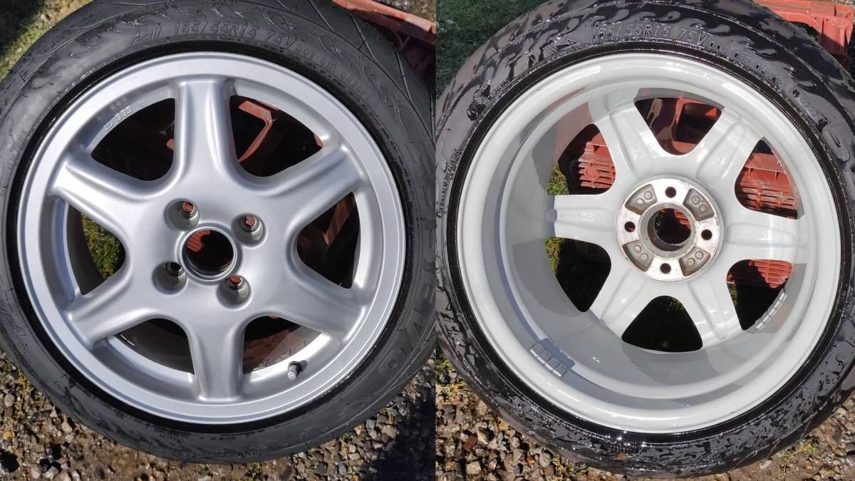 BBS VW純正 PCD100 4穴 15インチ 6J OF45 ファイナリスト595EVO 165 