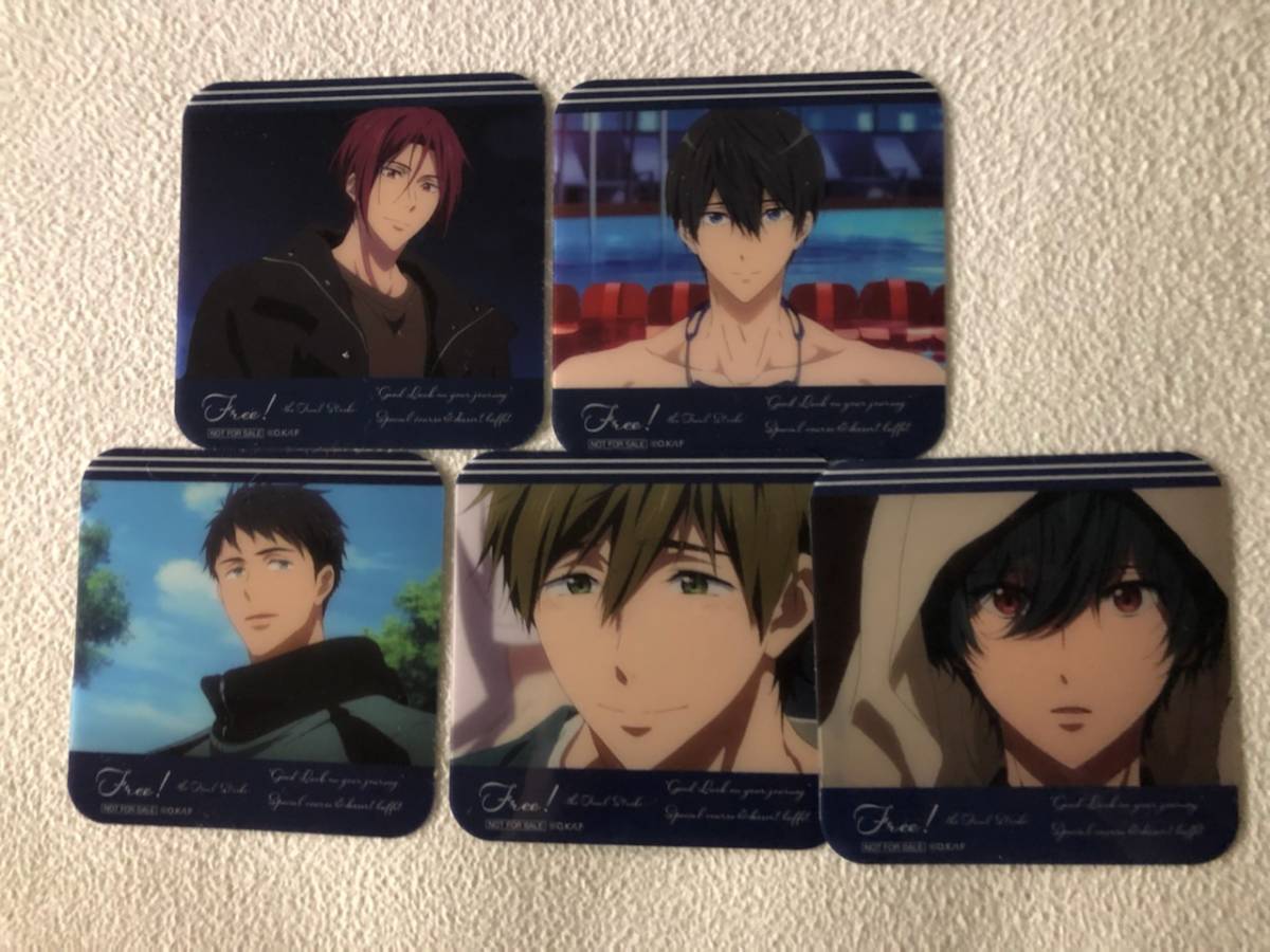 Free! FS ヒルトン 後半コラボ ドリンク特典 コースター 七瀬遙. 橘 