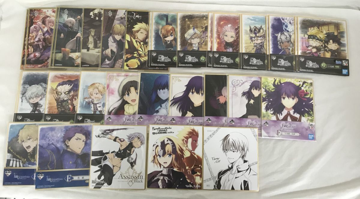 C99】グッズ Fateシリーズ FGO 複製 ミニ色紙まとめ売りセット 