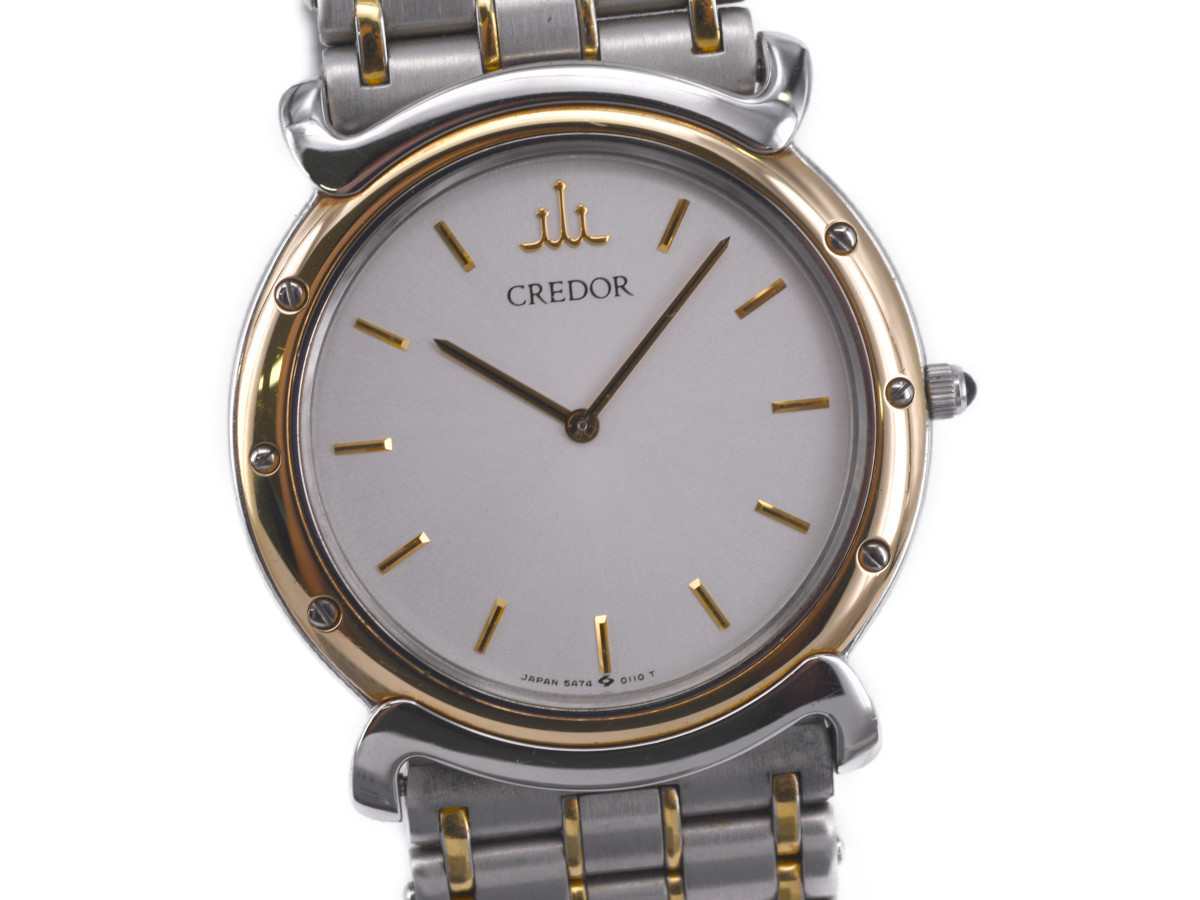 セイコー クレドール 5A74-0050 時計 腕時計 メンズ K18 SS（SEIKO 