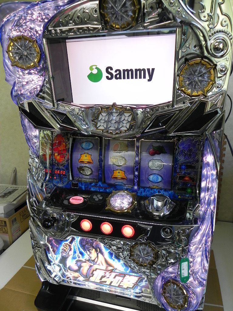 選べるコイン・コインレス仕様！【パチスロ 北斗の拳 強敵/無段階ボリューム/100Vトランス】中古品