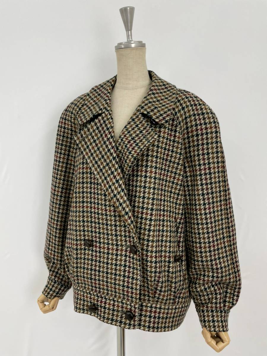 Wa726 美品 正規品 バーバリー イギリス製ツイード生地 ツイード  
