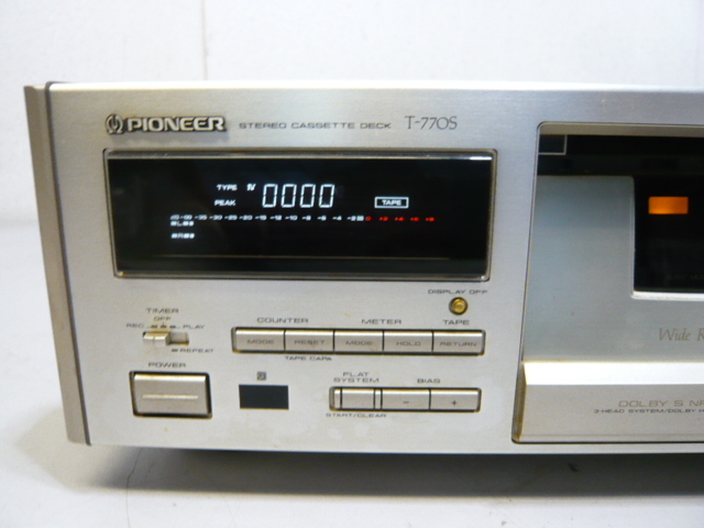 ☆PIONEER パイオニア T-770S ステレオカセットデッキ JUNK！140サイズ発送