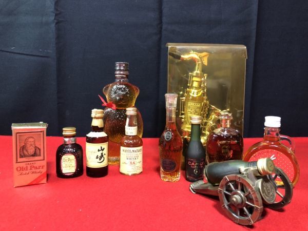 飲料・酒 【未開栓】ミニボトル ウイスキー コニャック 6本セット