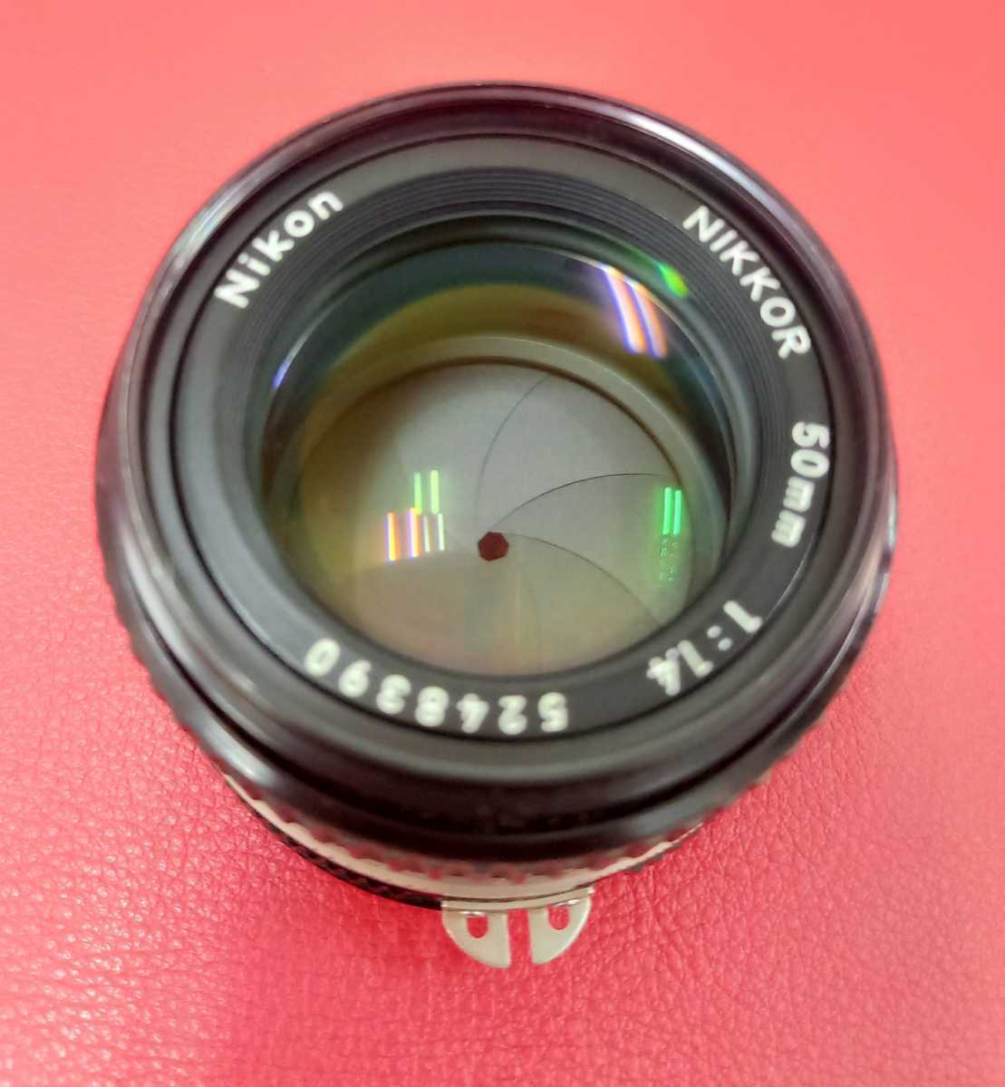 □A Nikon NIKKOR 50mm F1.4 単焦点レンズ 付属品 カメラレンズ ニコン