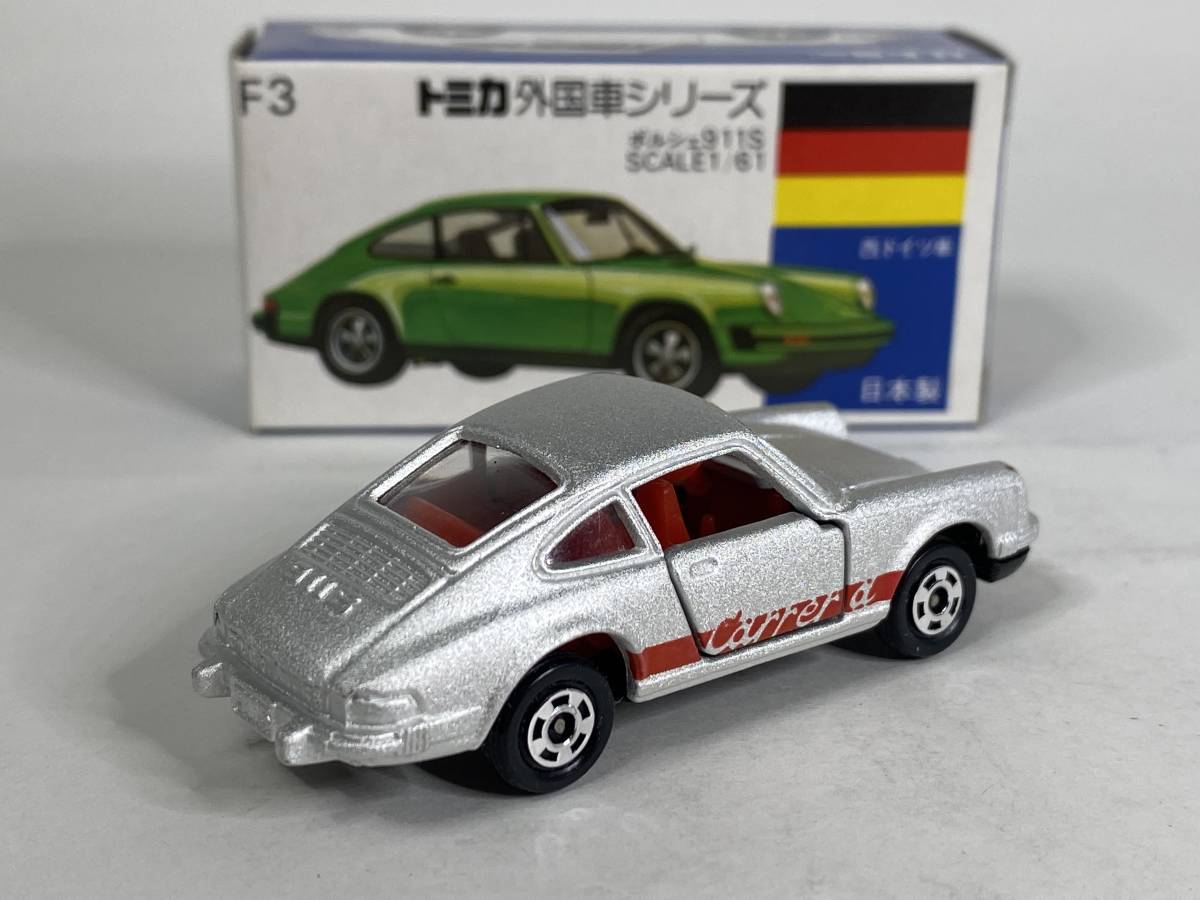 トミカ F3-1-10 ポルシェ 911S SM.Mt/Rシート「Carrera」赤タンポ 箱に値札痕があります