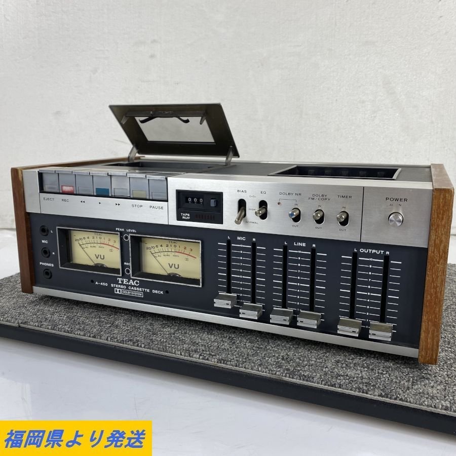 TEAC A-450 - Yahoo!オークション カセットデッキ 通電ならず 修理⁄パ