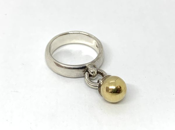 本物保証，お買い得 ヴィンテージ Tiffany&Co. ティファニー ドアノッカー リング SV925 750 コンビ ボール(シルバー)｜売買されたオークション情報、yahooの商品情報をアーカイブ公開 - オークファン シルバー