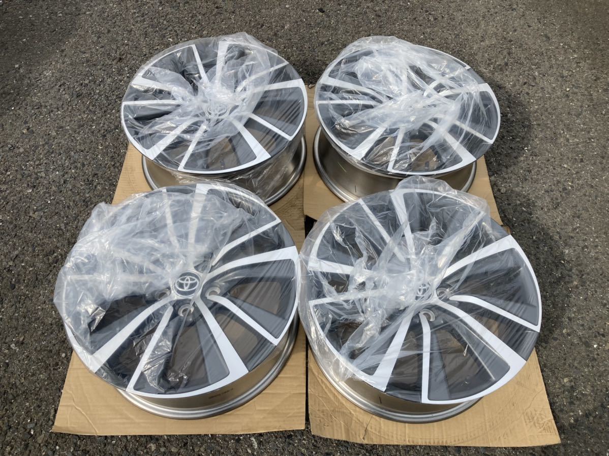 新車外し トヨタ ハリアー 80系 純正アルミホイール 切削光輝＋