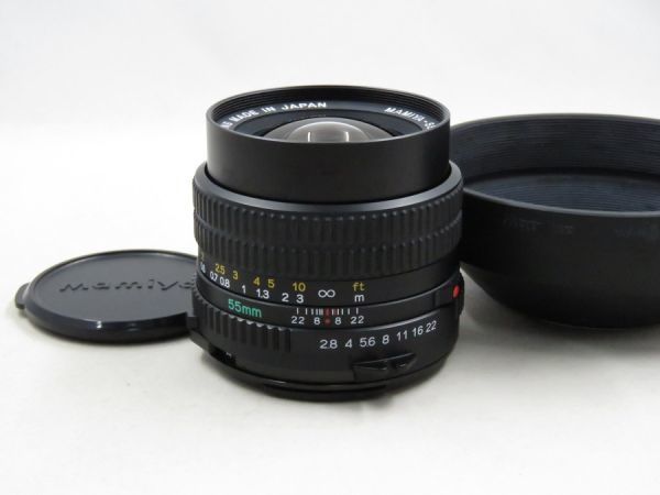 [19303Z1]★極上美品★MAMIYA SEKOR C 645 55mm F2.8 N フード付き